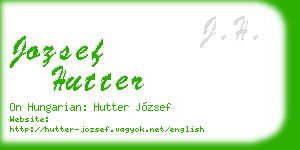 jozsef hutter business card